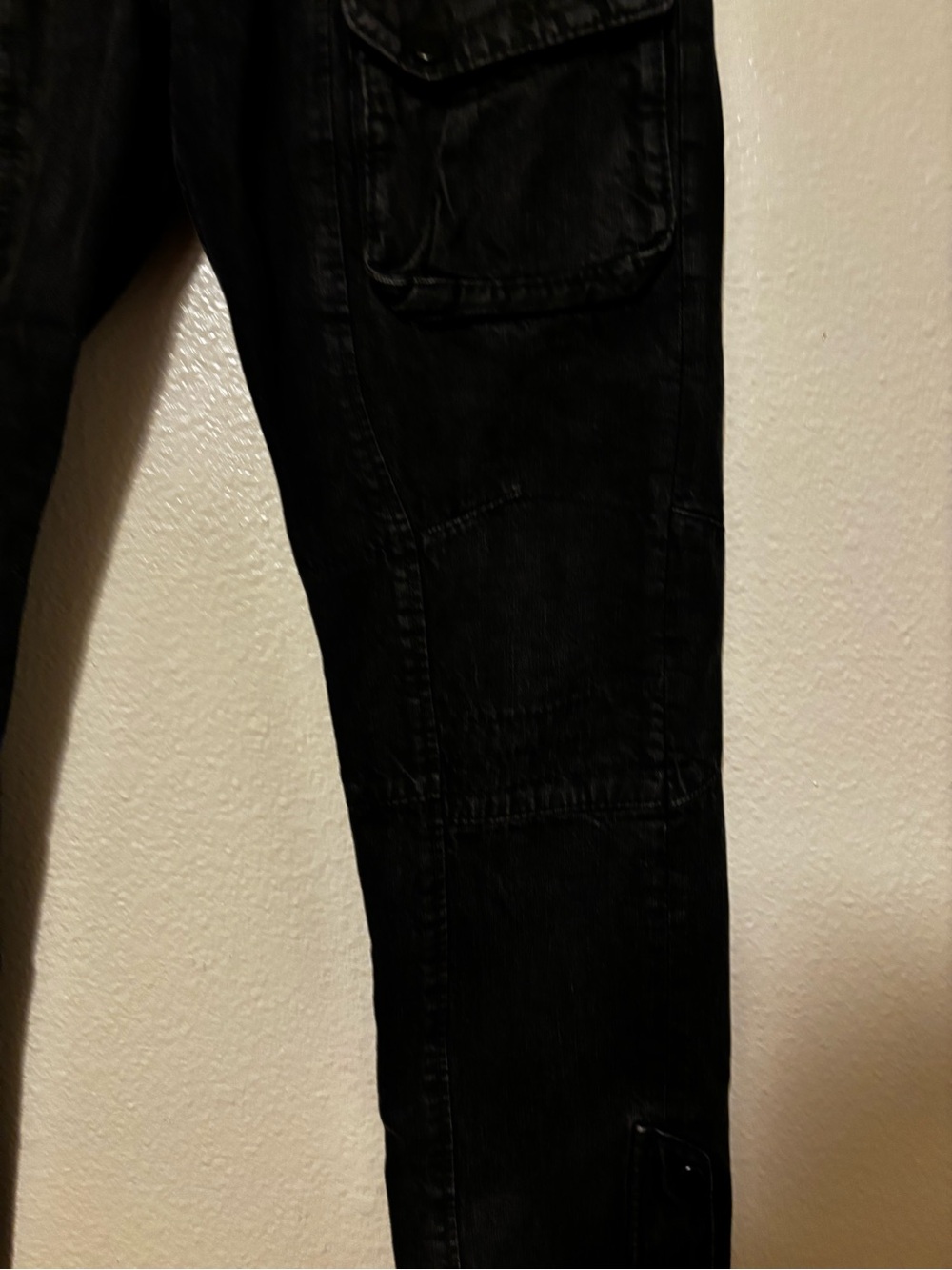Ralph Lauren Black Label Cargo Jeans Mens 36x32 Pants Pockets Biker - Picture 5 of 10